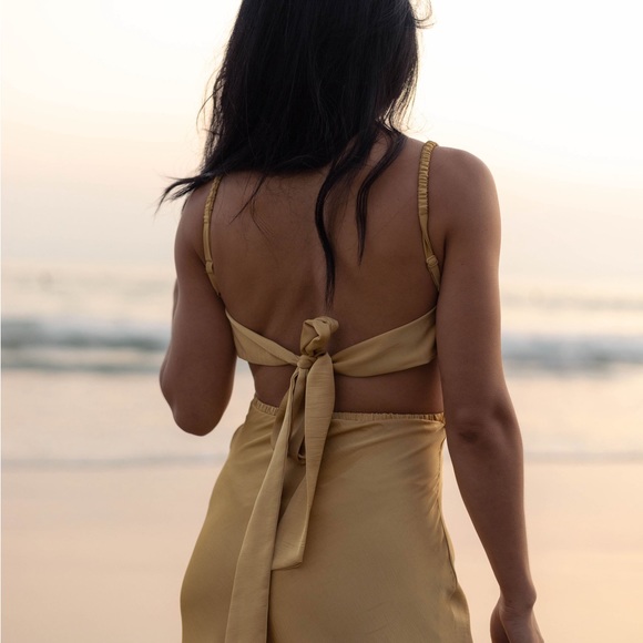 Midi dress in yellow - Picture 9 of 9